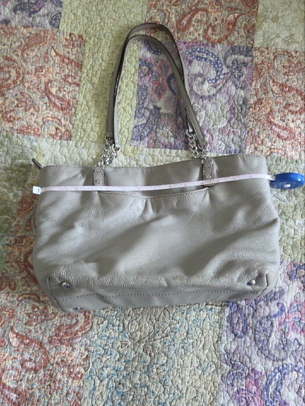 Black Drawstring Shoulder Bag & Gray Leather Tote - Set of Two Michael Kors Bags - Picture 12 of 15